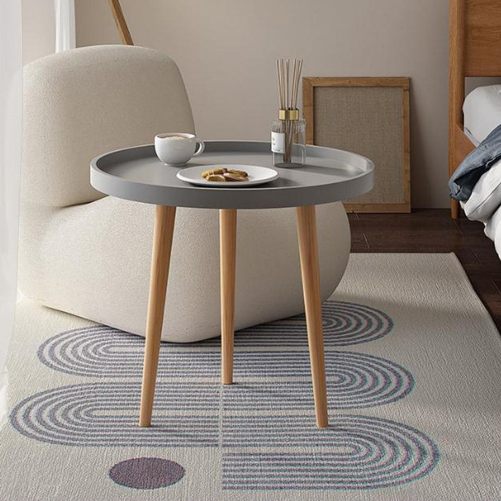Cool Gift, Side Table with Solid Wood Legs, Available in Different Colors