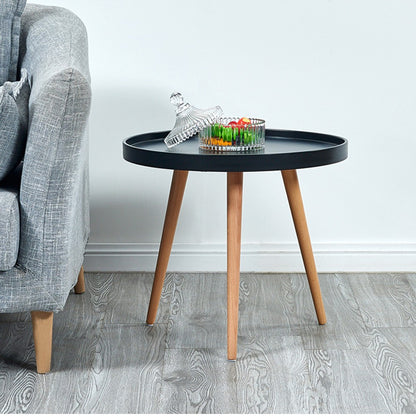 Cool Gift, Side Table with Solid Wood Legs, Available in Different Colors