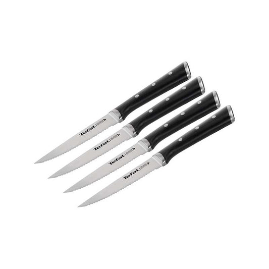 Tefal, Ice Force Stainless Steel Steak Knives 11cm Set of 4