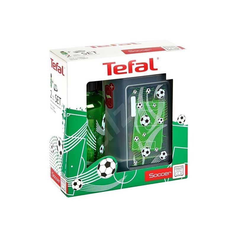 Tefal, Set Variabolo Food Box Clipbox + Flask - Soccer