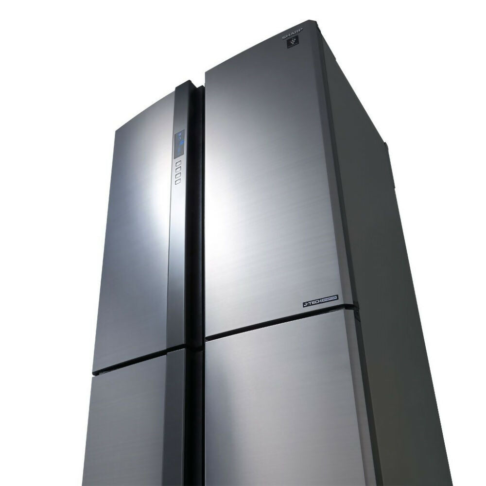 Sharp Fridge J-Tech Inverter, Double French Series, 4 Doors [Stainless Steel] - HxWxD: 184x90x77cm, SHP-SJFE87VSS