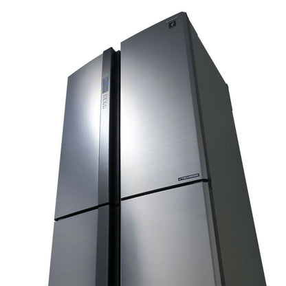 Sharp Fridge J-Tech Inverter, Double French Series, 4 Doors [Stainless Steel] - HxWxD: 184x90x77cm, SHP-SJFE87VSS