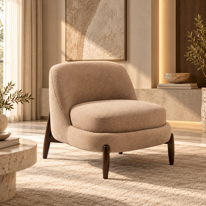 Massimo Luxury Lounge Chair – Beige | HSA010-M
