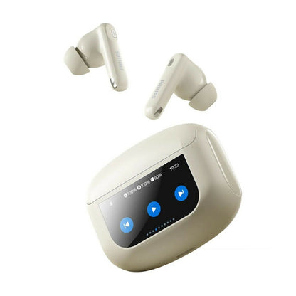 Philips Earphone Full Color LCD Touch, Noice Cancellation [White], PHI-TAT3020WH
