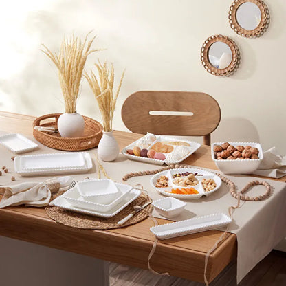 Karaca Carmen Perla Porcelain Boat Plate - 20 cm, 153.09.01.4034
