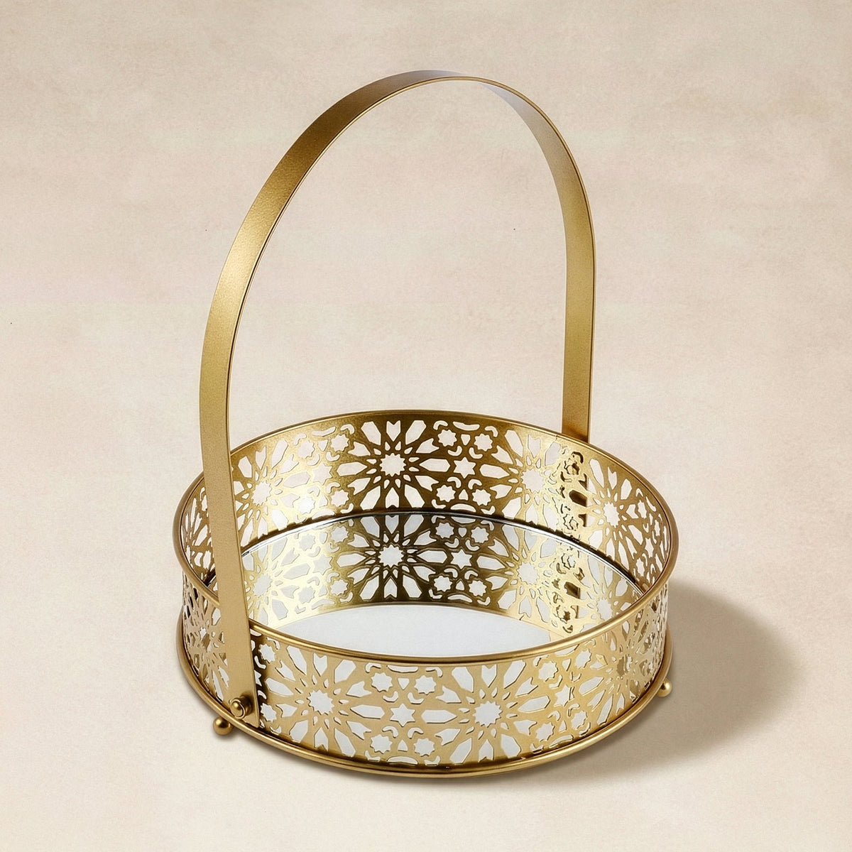 Karaca Home Sema Serving Tray – Gold, 8683650439561