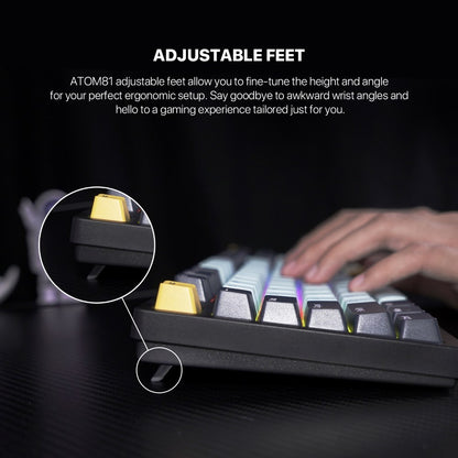 Fantech, Mk875V2 Atom 81 Rgb Mechanical Gaming Keyboard Mizu Edition, Available in Different Colors