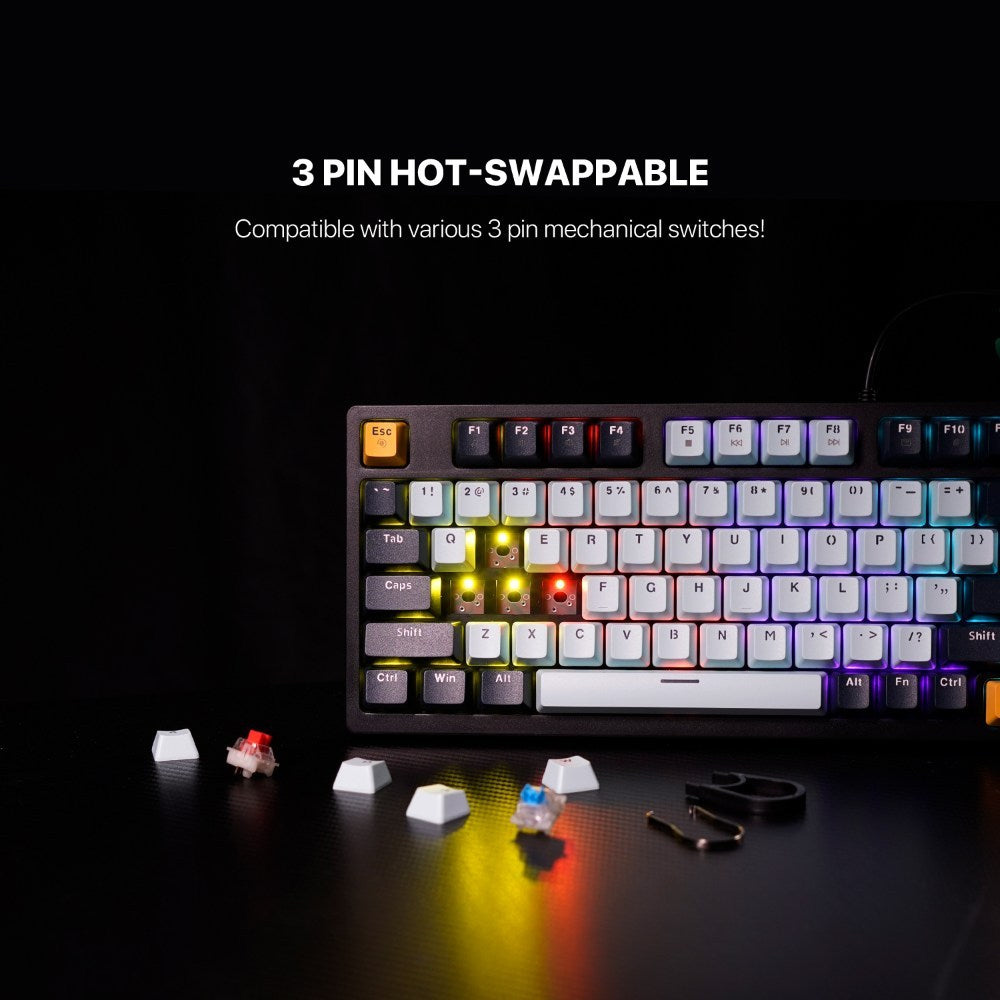 Fantech, Mk890V2 Atom 96 Rgb Mechanical Gaming Keyboard Mizu Edition, Available in Different Colors