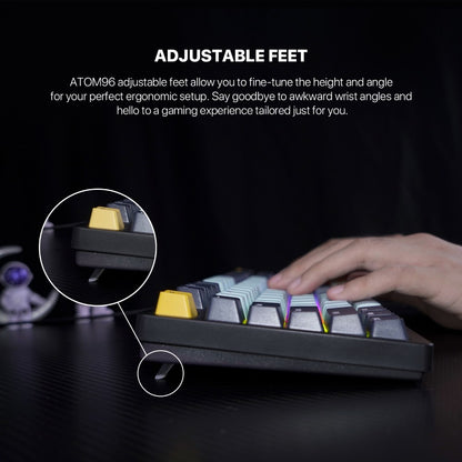 Fantech, Mk890V2 Atom 96 Rgb Mechanical Gaming Keyboard Mizu Edition, Available in Different Colors