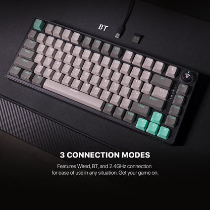 Fantech, Mk913 - Atom Pro83 Rgb Bluetooth, Wireless & Mechanical Gaming Keyboard (Saturn)
