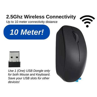 Mikuso Kb-C019 Wireless Combo Keyboard & Mouse