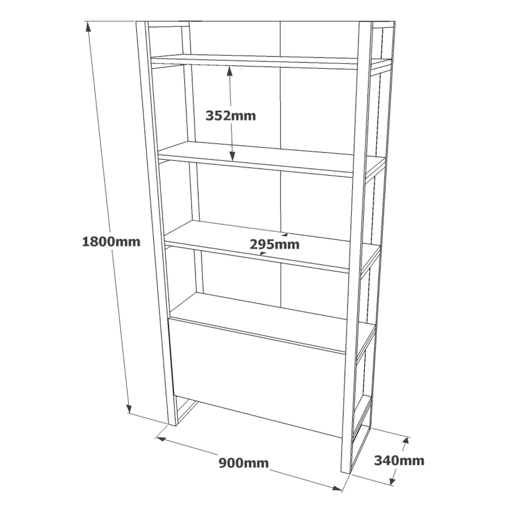 Kdesign Premium BookShelf [Pine], ML6-A