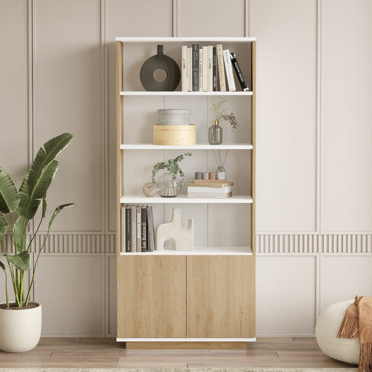 KDesign Premium Bookshelf [Pine - White], FR16-SW