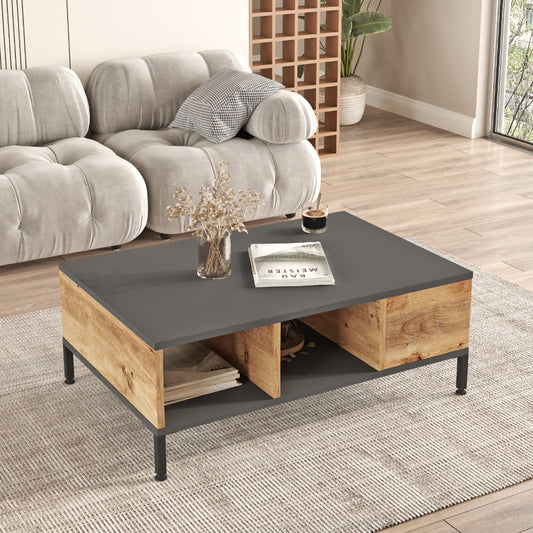 KDesign Premium Coffee Table [Pine - Anthracite], RL2-AA