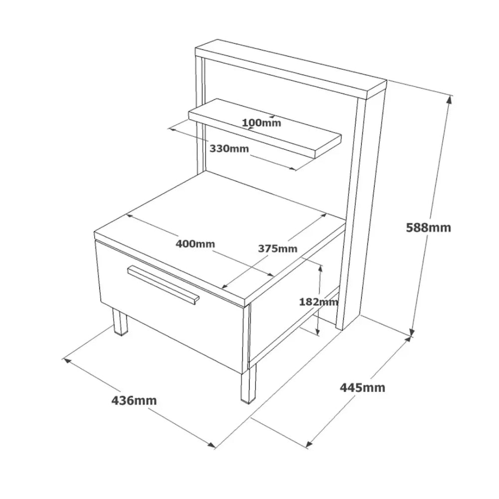 KDesign Premium Commode [Cura - Concrete], HM5-CG