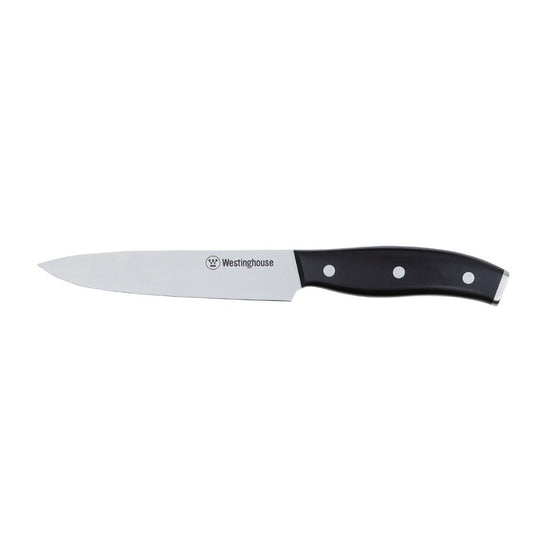 Westinghouse Slicing Knife 15 cm Stainless Steel - WCKTSC15213  ? The Stainless Steel Slicing Knife essential utensil in your kitchen?s tools ? 15 cm 6 Inch Slicing Knife with 2.5mm thickness  ? Comfortable, unique and ergonomic design, safe and easy to u