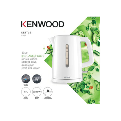 Kenwood 2200W Plastic Kettle [White], KEN-ZJP00000WH