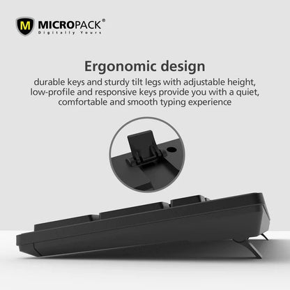 Micropack, Km-237W Wireless Wireless Combo Keyboard & Mouse, Available in Different Colors