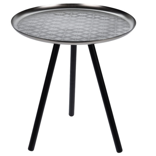Itemz, Round End Table 40Cm Silver