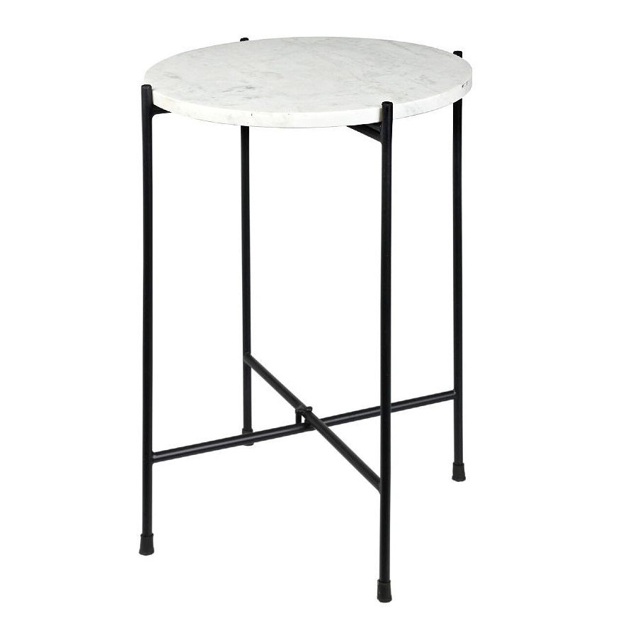 Marble White Side Table