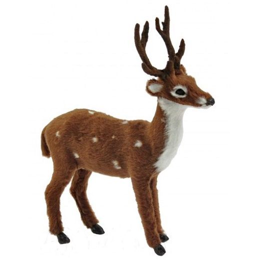 Itemz, Deer With Fuzz  Brown, Available in Different Sizes