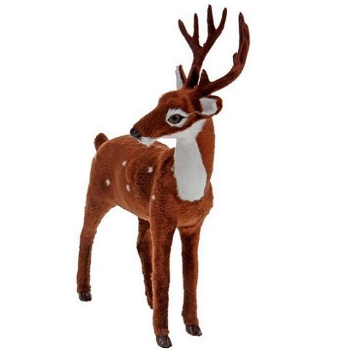 Itemz, Deer With Fuzz  Brown, Available in Different Sizes