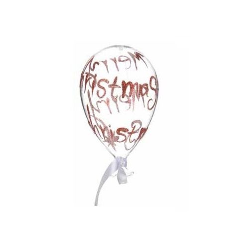 Itemz, Christmas Balloon Glass 15 Cm, Available in Different Colors