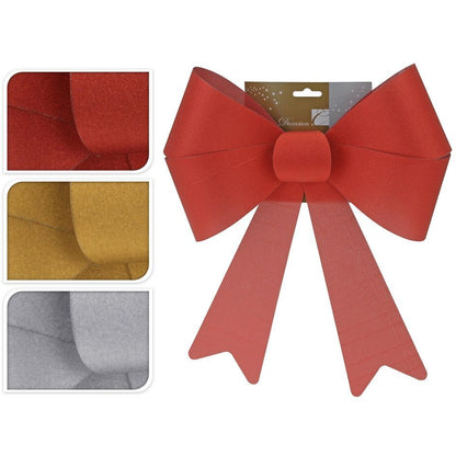Itemz, Bow With Glitter 37 X 28Cm, Available in Different Colors