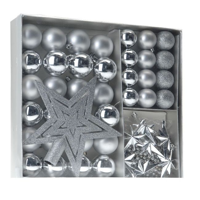 Itemz, Christmas Hanging Decoration Set Of 45 Pcs, Available in Different Colors