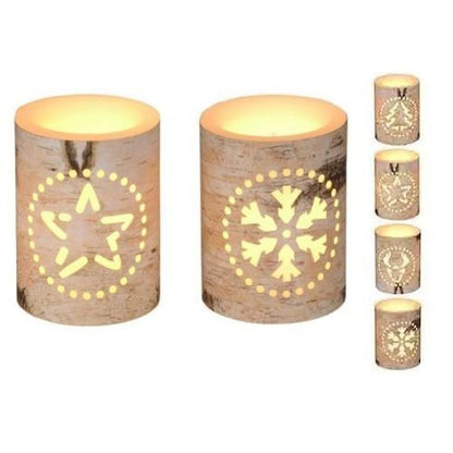 Itemz, Led Candle With Print 15Cm Tree, Available in Different Colors