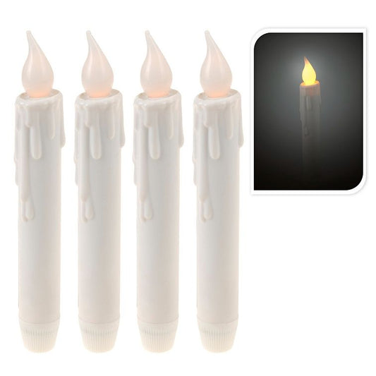 Itemz, Led Candle Set Of 4Pcs 17Cm