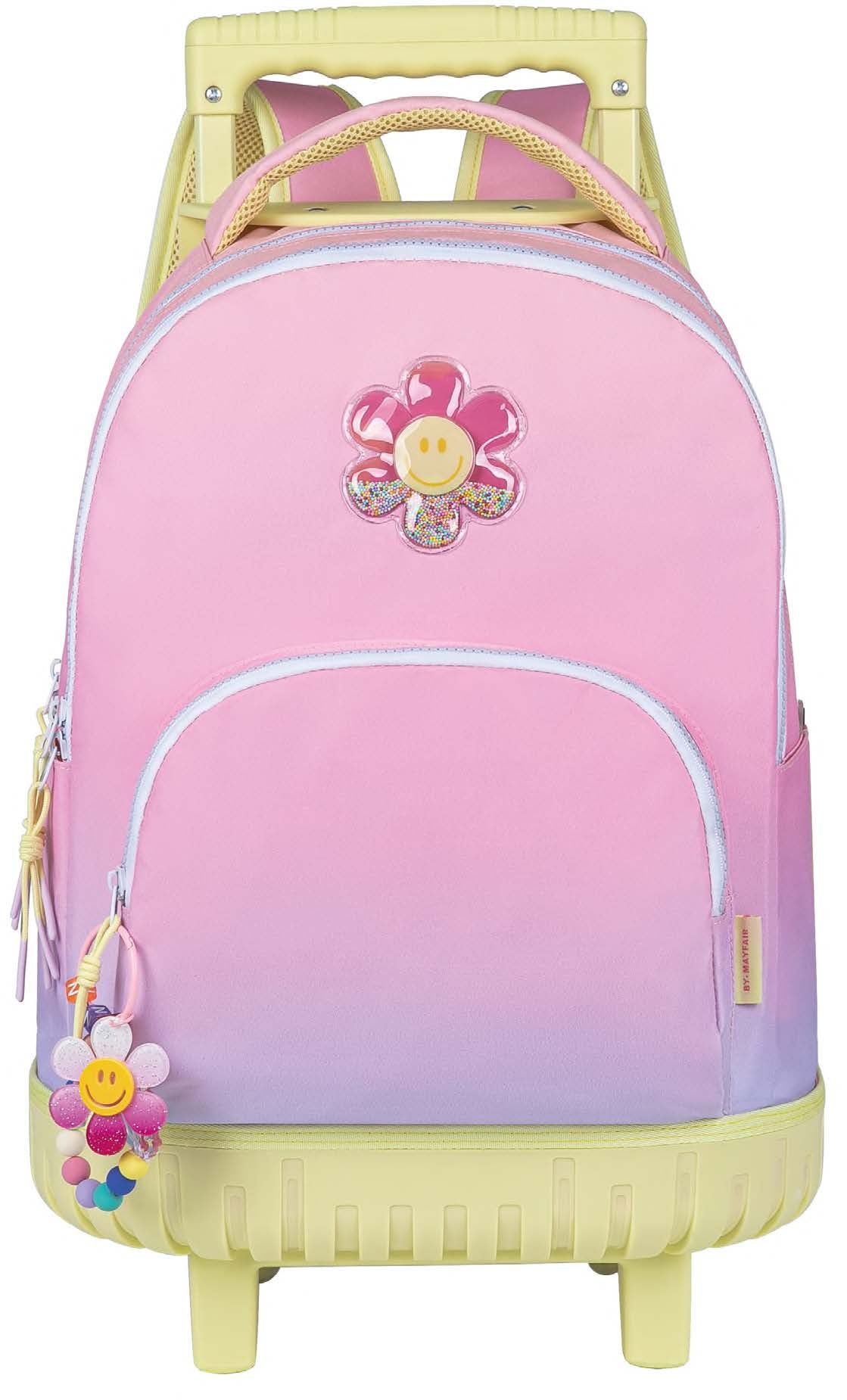 Kstationery Trolley Backpack Flower Happy Flower Size 44.5X33X15.5 Cm, 5600390683507
