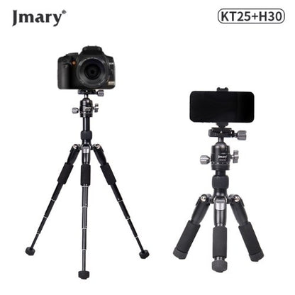 Jmary Portable Desktop Aluminum Tripod Kt-25+H30