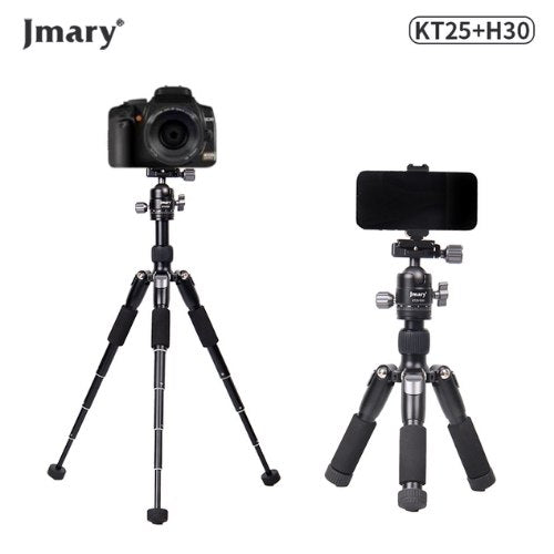 Jmary Portable Desktop Aluminum Tripod Kt-25+H30