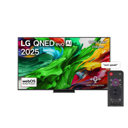 LG TV 55-Inch, QNED 4K, 120HZ Smart, AI MAGIC, Remote WEBOS25, L.G-55QNED86A6