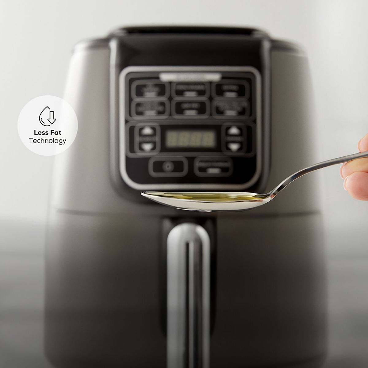 Karaca Air Pro Cook XL 4L 2-in-1 Talking Airfryer - Black Chrome, 153.03.08.3590