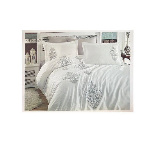 KC, Dantella Bed Set 200x200cm 6Pcs?Cream, LF-101703