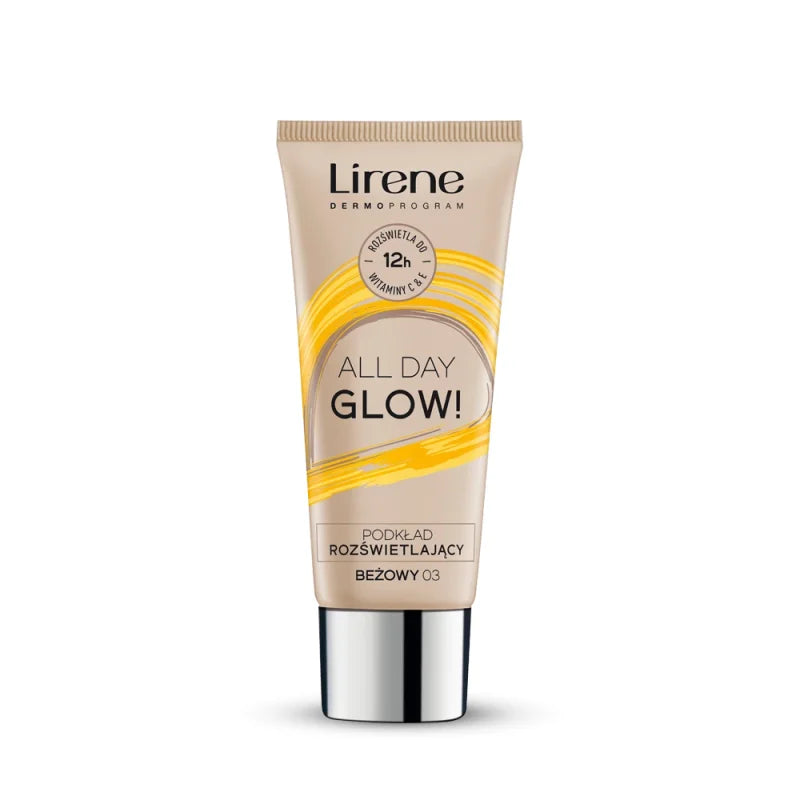Lirene All Day Glow Foundation Shade 02 SPF Coverage