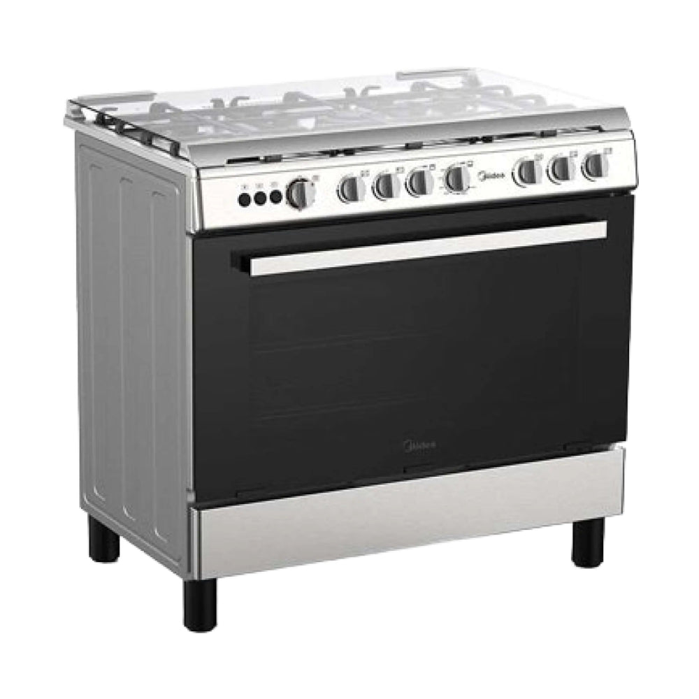 Midea Gas Cooker 90x60cm, 5 Gas Burner, LME95028