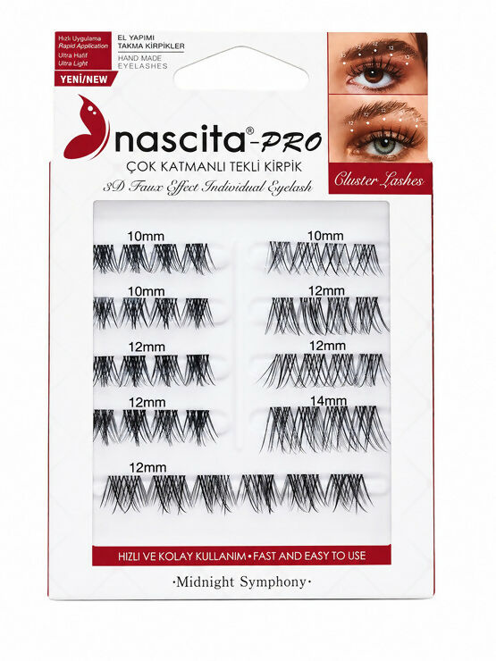 Nascita Multi-Layered Single Lashes Midnight Symphony 164 Pack of 38