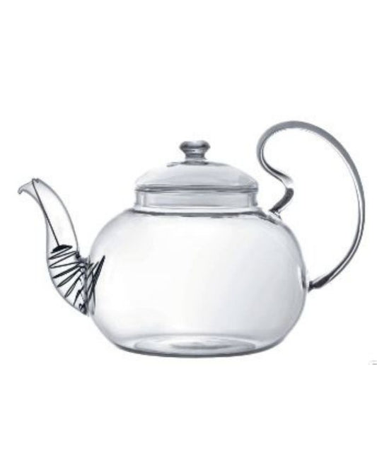Luciano, 1000Ml Borosilicate Tea Pot With Lid 1. Heat Resistant 2.Bubble Wrapped, 1Set/Color Box