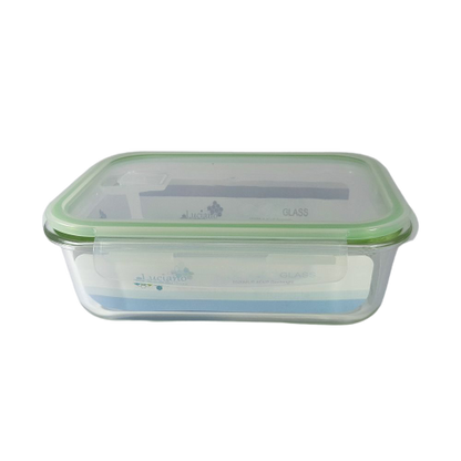 Luciano, High Borosilicate Rect. Glass Food Container 1520Ml With Open Vent Lid