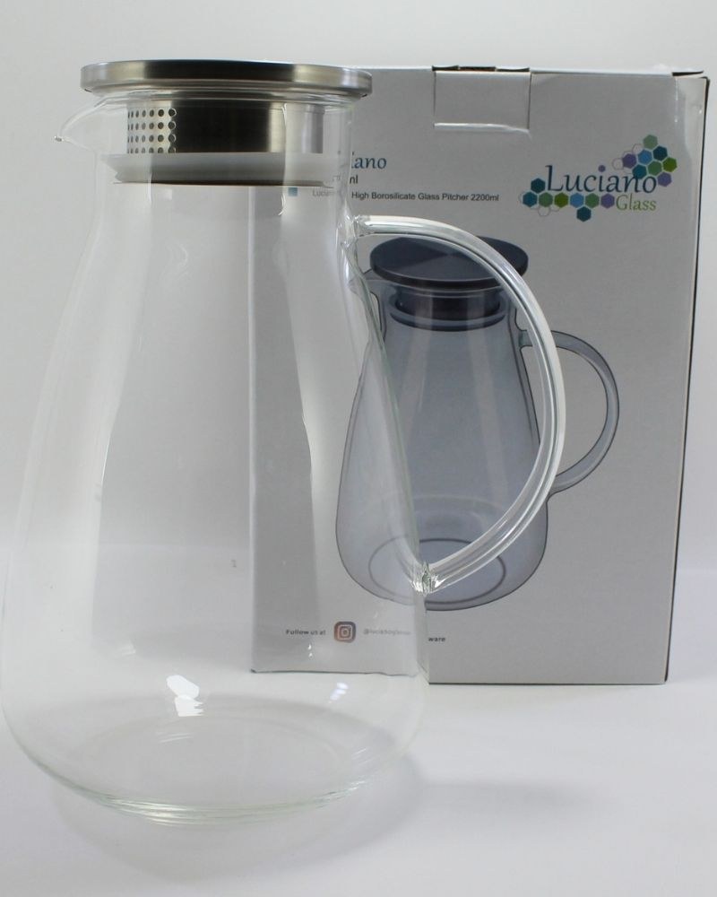 Luciano, High Borosilicate Glass Pitcher 2200Ml