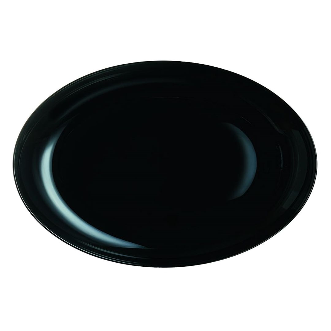 Luminarc, Diwali Black Oval Plate 33cm
