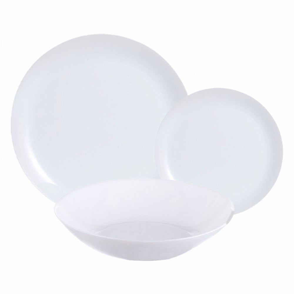 Luminarc, Diwali White Dinner Set 18pcs