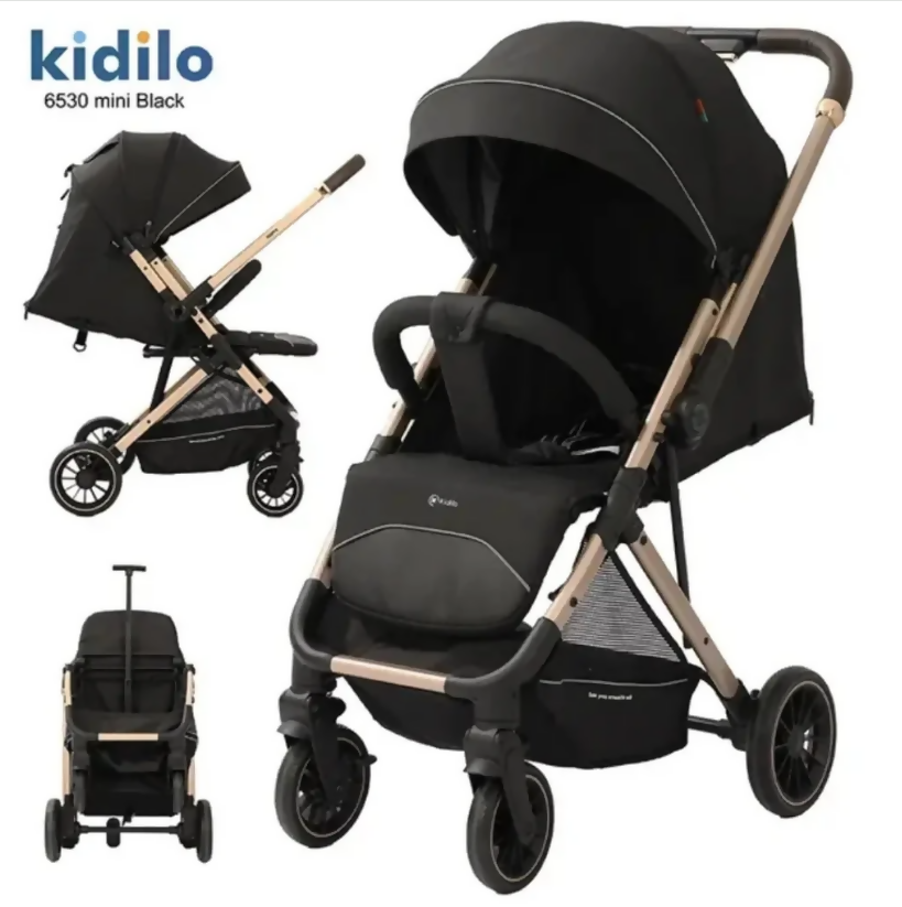 Kidilo 6530 Mini Baby Stroller – Lightweight, Reversible Handle, One-Hand Folding