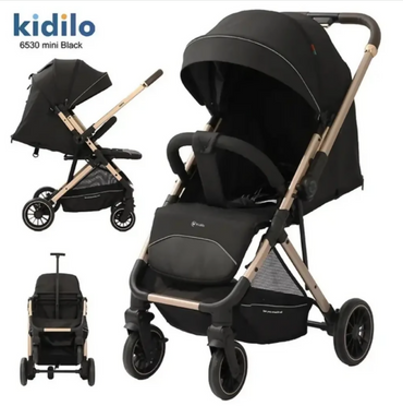 Kidilo 6530 Mini Baby Stroller – Lightweight, Reversible Handle, One-Hand Folding