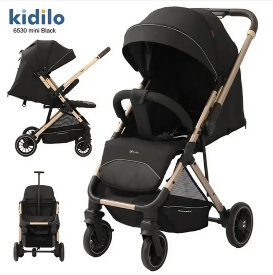 Kidilo 6530 Mini Baby Stroller – Lightweight, Reversible Handle, One-Hand Folding