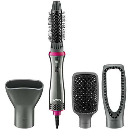 Vgr V-408 Professional Hot Air Styler, 700W 4 in 1:- VGR brought you 4 in 1 tool to keep your hair styled on daily basis. You can curl, straighten, dry (Grey, Pink)