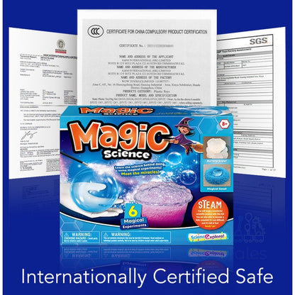 Toytales, Magic Science Experiment Kit [ 6 Activities Set ] Play Sand, Bubble Making, Orbeez Water Beads, Snow, Kids Learning Toys